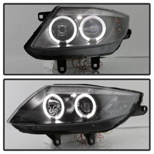 Spyder BMW Z4 03-08 Projector Headlights Xenon/HID Model Only - LED Halo Black PRO-YD-BMWZ403-HID-BK OffRoadUSA.com