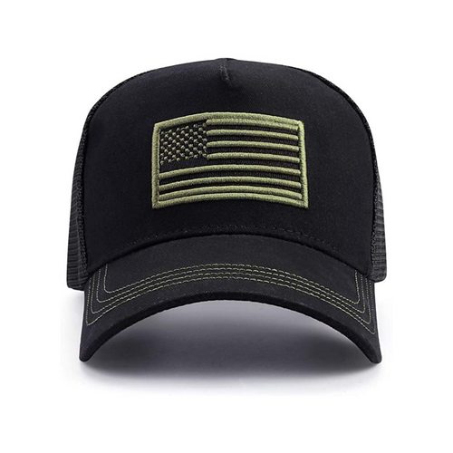 American Flag Trucker Hat with Adjustable Strap Jupiter Gear