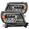 AlphaRex 05-11 Toyota Tacoma LUXX-Series LED Crystal Headlights Black OffRoadUSA.com