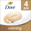 Dove Beauty Bar Soap for Women Calming Oatmeal & Rice Milk All Skin, 3.75oz 4 Bars EasyOptionXY LLC