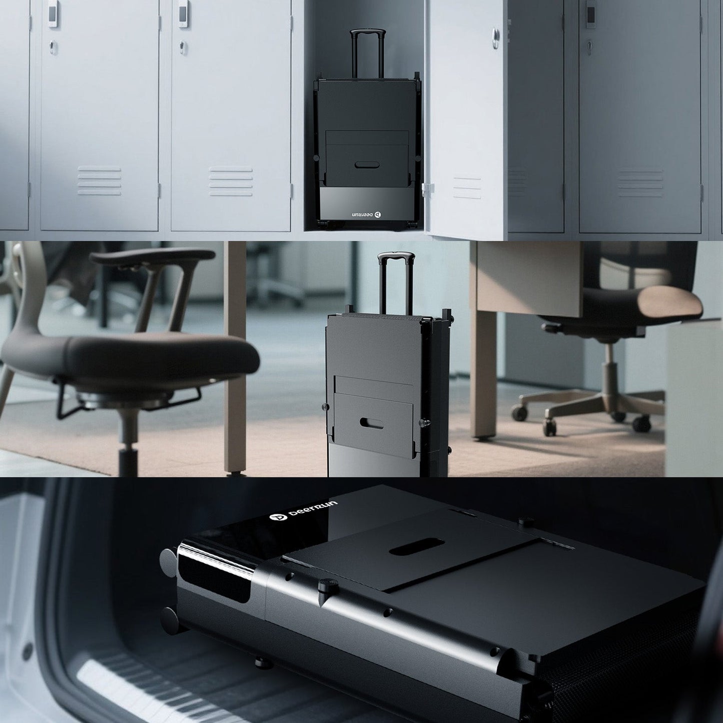 DeerRun Z20 Suitcase-Style Treadmill – Foldable Deck, Ultra Compact with LED Display