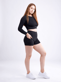 JupiterGear High-Waisted Athletic Shorts with Side Pockets Jupiter Gear
