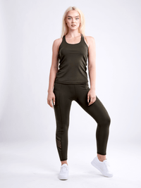 JupiterGear High-Waisted Pilates Leggings with Side Pockets & Mesh Panels Jupiter Gear