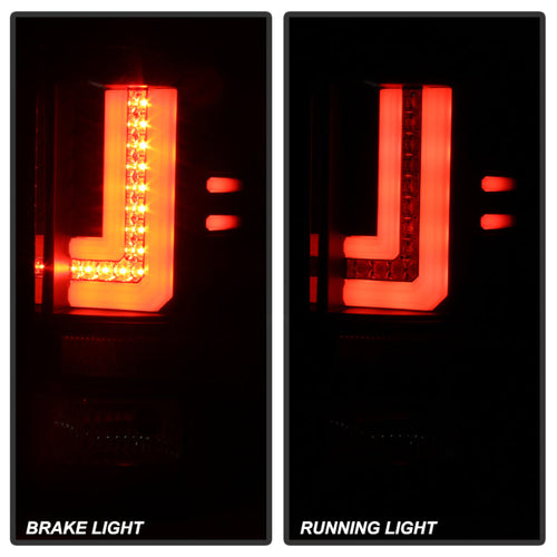 Spyder GMC Sierra 14-16 LED Tail Lights Black ALT-YD-GS14-LBLED-BK OffRoadUSA.com