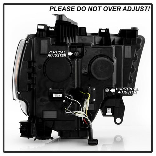 Spyder 19-22 Dodge Ram 2500/3500 (Halogen Model Only) Proj. Headlights (PRO-YD-DR19HDHALAP-SEQ-BK) OffRoadUSA.com