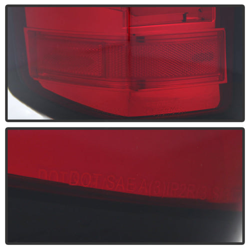 Spyder Chevy 1500 14-16 Light Bar LED Tail Lights Red Clear ALT-YD-CS14-LBLED-RC OffRoadUSA.com