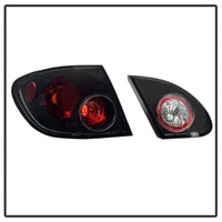Spyder Toyota Corolla 03-08 Euro Style Tail Lights Black ALT-YD-TC03-BK OffRoadUSA.com