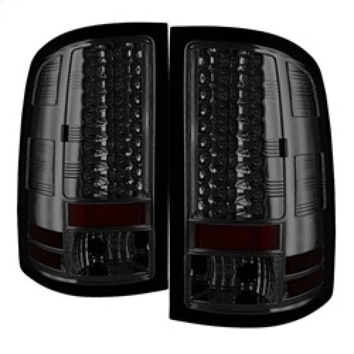 Spyder GMC Sierra 07-13 (Not fit 3500 Dually 4 Rear Wheels)LED Tail Lights Smoke ALT-YD-GS07-LED-SM OffRoadUSA.com