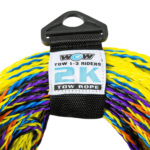 WOW Watersports 60ft 2-Rider 2K Tow Rope with 2 Sections Jupiter Gear