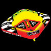 WOW Sports Mojo 1- 3 Person Towable Water Tube For Pool and Lake (16-1070) Jupiter Gear