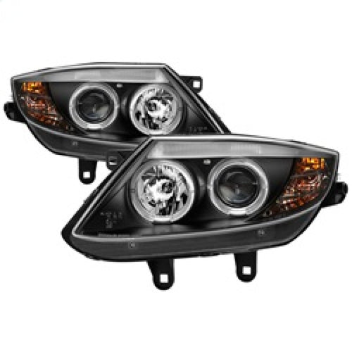 Spyder BMW Z4 03-08 Projector Headlights Halogen Model Only - LED Halo Black PRO-YD-BMWZ403-HL-BK OffRoadUSA.com