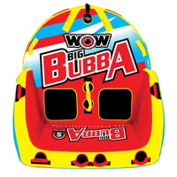 WOW Sports Big Bubba Hi Vis 2 Person Towable Water Tube For Pool and Lake Jupiter Gear