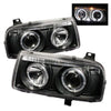Spyder Volkswagen Jetta III 93-98 Projector Headlights LED Halo Blk High H1 Low H1 PRO-YD-VJ93-HL-BK OffRoadUSA.com