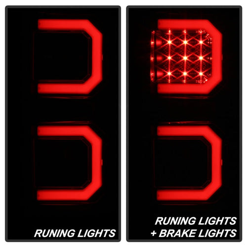 Spyder 07-13 Toyota Tundra V2 Light Bar LED Tail Lights - Smoke ALT-YD-TTU07V2-LB-BSM OffRoadUSA.com