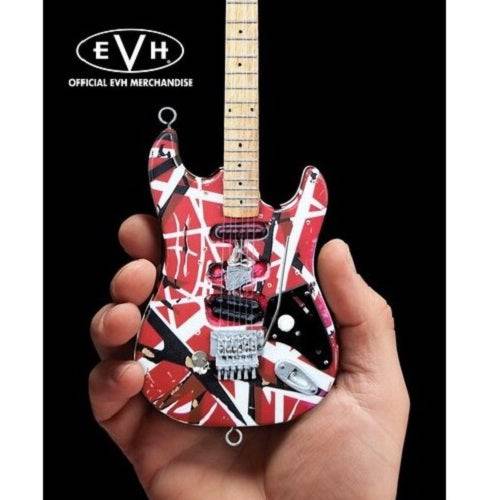 ToyShnip Eddie Van Halen Frankenstein Red & White Mini Guitar Replica