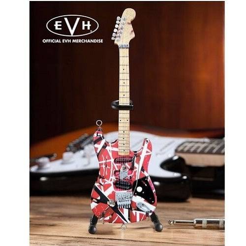ToyShnip Eddie Van Halen Frankenstein Red & White Mini Guitar Replica