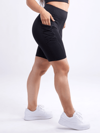 JupiterGear High-Waisted Workout Shorts with Pockets & Criss Cross Design Jupiter Gear