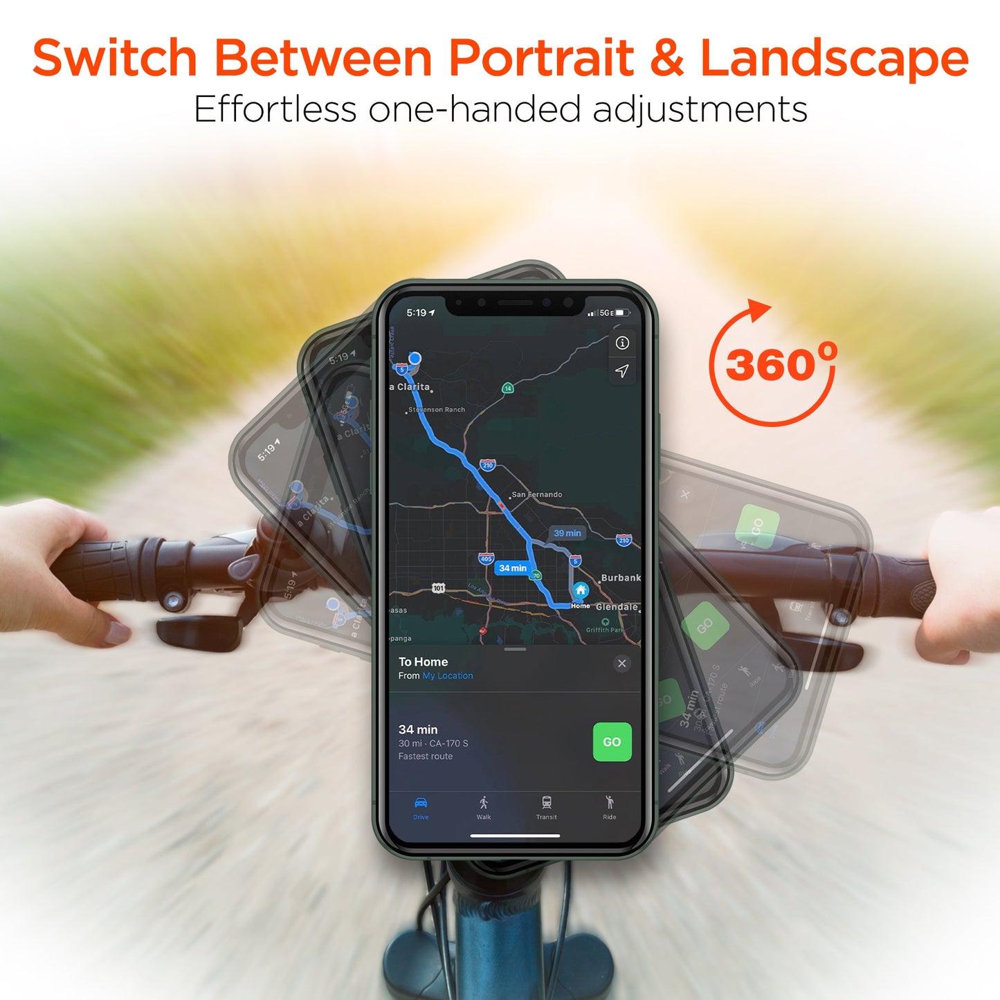HyperGear Universal Magnetic Bike Mount for Hands-Free Use