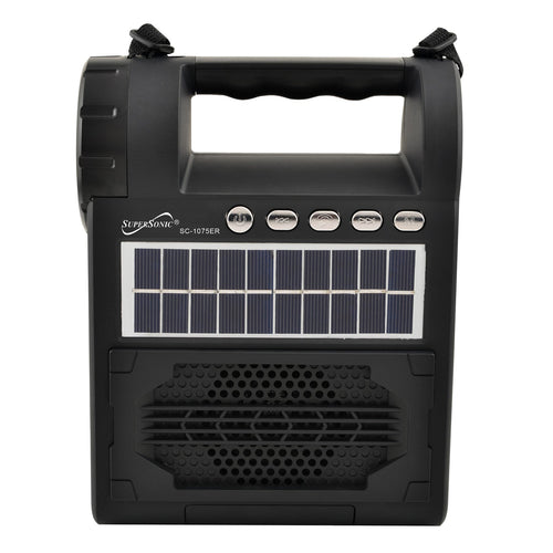 Solar Power Speaker with FM Radio / Flashlight / Lantern (SC-1075ER) Jupiter Gear