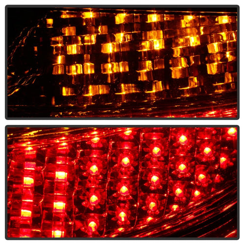 xTune Porsche 911 996 ( Non 4S. Turbo. GT3 ) 99-04 LED Tail Lights Red Clear ALT-ON-P99699-LED-RC OffRoadUSA.com