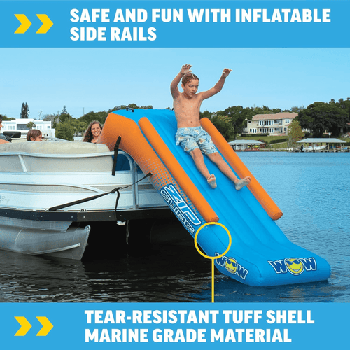 WOW Watersports Inflatable Pontoon Zip Slide for Boats Jupiter Gear