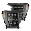 AlphaRex 21-23 Ford F150 / 21-23 Ford F150 Raptor NOVA-Series LED Projector Headlights Alpha-Black OffRoadUSA.com