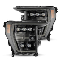 AlphaRex 21-23 Ford F150 / 21-23 Ford F150 Raptor NOVA-Series LED Projector Headlights Alpha-Black OffRoadUSA.com