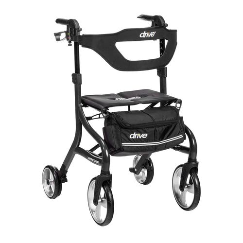 Nitro Sprint Rollator Rolling Walker, Tall, Black RIO Medical Supplies