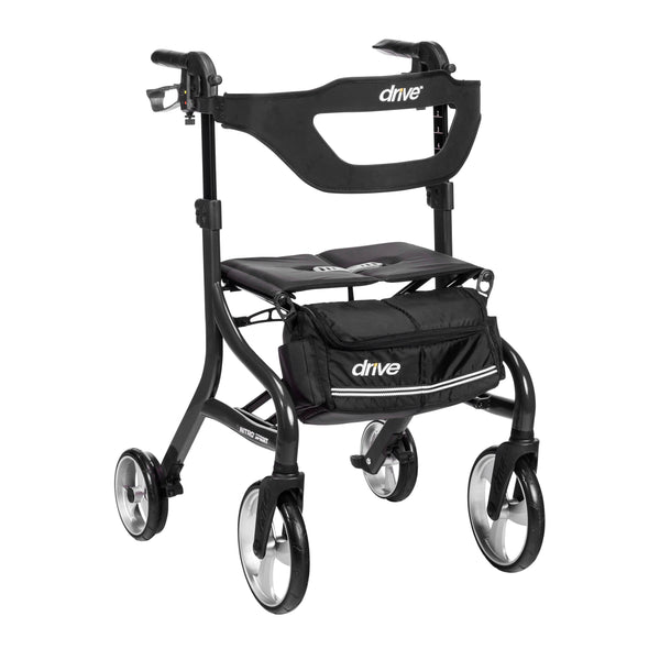 Nitro Sprint Rollator Rolling Walker, Tall, Black RIO Medical Supplies