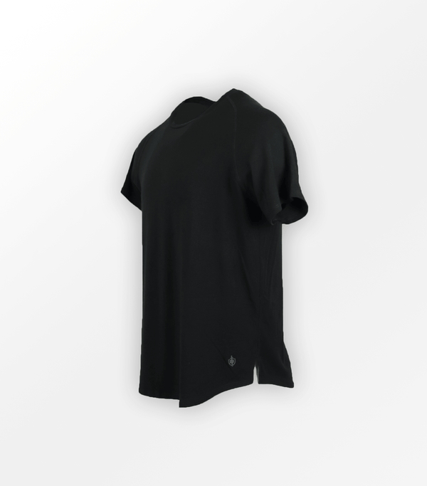 Eucalyptus Mesh Tee - Black Bamtech