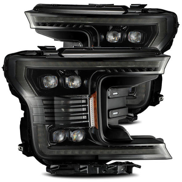 AlphaRex 18-20 Ford F150 NOVA-Series LED Projector Headlights Alpha-Black OffRoadUSA.com