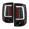 Spyder Dodge Ram 09-18 LED Tail Lights - All Black ALT-YD-DRAM09V2-LED-BKV2 (Incandescent Only) OffRoadUSA.com