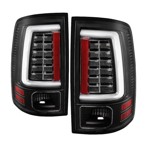 Spyder Dodge Ram 09-18 LED Tail Lights - All Black ALT-YD-DRAM09V2-LED-BKV2 (Incandescent Only) OffRoadUSA.com