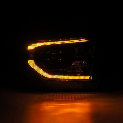 AlphaRex 14-21 Toyota Tundra MK II LUXX-Series LED Projector Headlights Alpha-Black OffRoadUSA.com