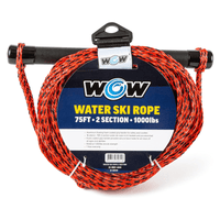 WOW Watersports 75ft 2-Section UV Treated Water Ski Rope Jupiter Gear