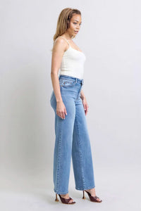 Judy Blue Full Size Wide Leg Jeans with Pockets HTO Apparel