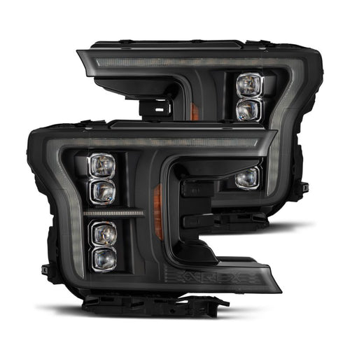 AlphaRex 18-20 Ford F-150 NOVA LED Proj Headlight  Blk (14th Gen G2 Style) OffRoadUSA.com