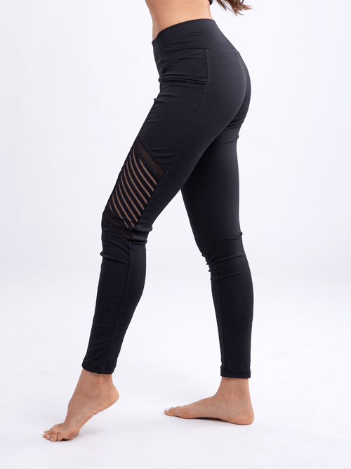 JupiterGear High-Waisted Pilates Leggings with Side Pockets & Mesh Panels Jupiter Gear