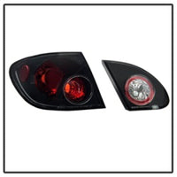 Spyder Toyota Corolla 03-08 Euro Style Tail Lights Black ALT-YD-TC03-BK OffRoadUSA.com