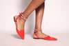 Rosalind Flats Red Vaila Shoes