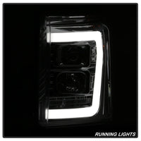 Spyder 11-16 Ford F-250/F-350 V2 Projector Headlights - Light Bar DRL - Chrome PRO-YD-FS11V2-LB-C OffRoadUSA.com