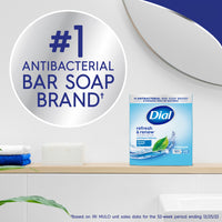 Dial Antibacterial Bar Soap, Refresh & Renew, Spring Water, 4 oz, 12 Bars EasyOptionXY LLC
