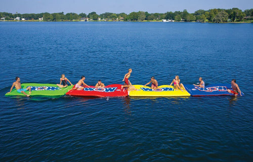 WOW Sports Floating Pool and Lake Water Walkway and Lounge - Yellow (12-2050) Jupiter Gear