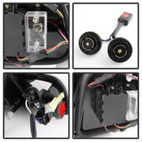 Spyder 04-06 BMW E46 2Dr (Coupe ONLY No Conv.) Lgtbar Styl LED Tail Lghts Blk ALT-YD-BE4604-LBLED-BK OffRoadUSA.com