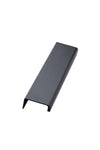 Edge Brushed Matt Black "Artisan" Drawer Pulls Euro • Knobs