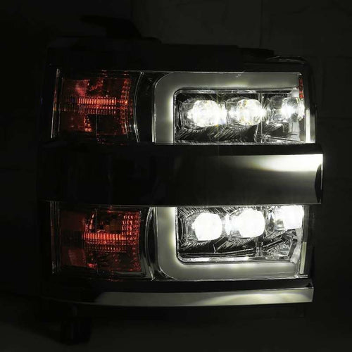 AlphaRex 15-19 Chevrolet Silverado 2500HD/3500HD MK II NOVA-Series LED Projector Headlights Chrome OffRoadUSA.com