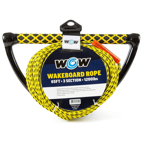 WOW Watersports 65ft 3-Section Wakeboard Rope Jupiter Gear