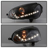 Spyder Volkswagen GTI 06-09/Jetta 06-09 Xenon/HID Model Only - DRL Black PRO-YD-VG06-HID-DRL-BK OffRoadUSA.com