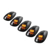 xTune 5 pcs Roof Cab Marker Parking Running Lights Smoked ACC-011 OffRoadUSA.com