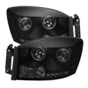 Spyder Dodge Ram 1500 06-08 06-09 Projector Headlights LED Halo LED Blk Smke PRO-YD-DR06-HL-BSM OffRoadUSA.com
